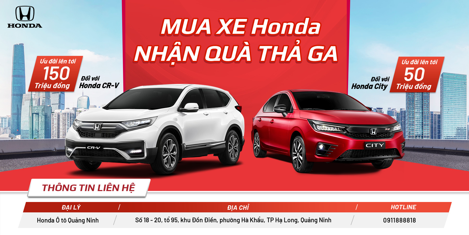 ĐÓN THÁNG 11 MUA XE HONDA NHẬN QUÀ THẢ GA