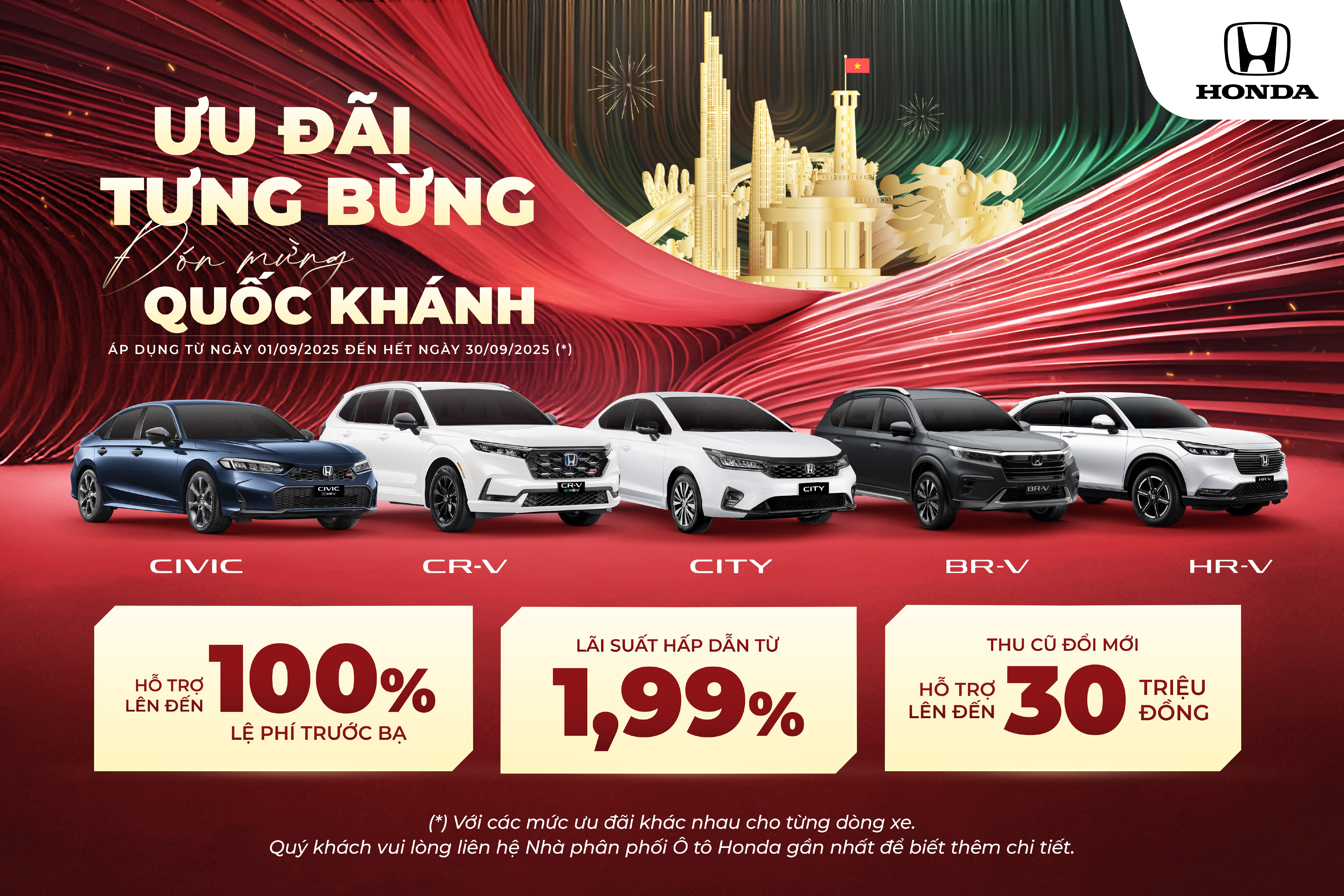Ưu đãi tưng bừng – Đón mừng Quốc Khánh